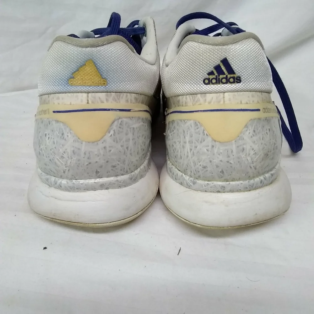 Adidas Mens/WO' Sneakers Leather Blue White Speckled Adizero Feather ll  Sz 10
